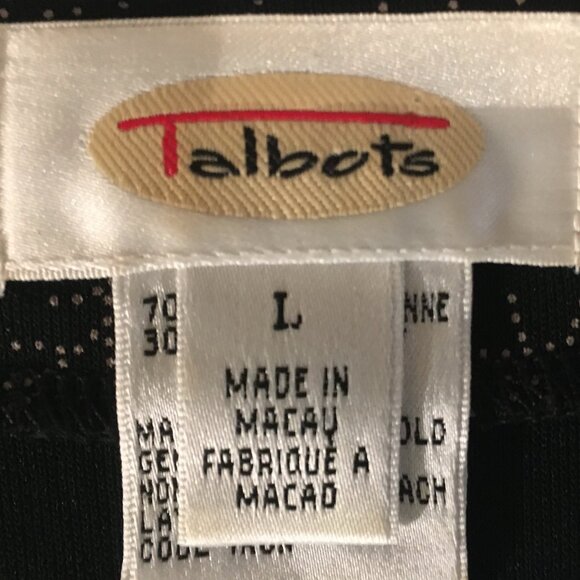 Talbots Women’s Wrap Style Blouse/Top Surplice Neck Floral 3/4 Sleeves (Sz Lg) - Picture 4 of 16